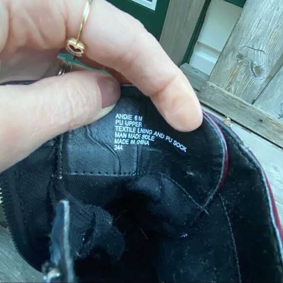 Steve Madden Burgundy Andie Lace-Up Booties size 6 - Picture 10 of 16